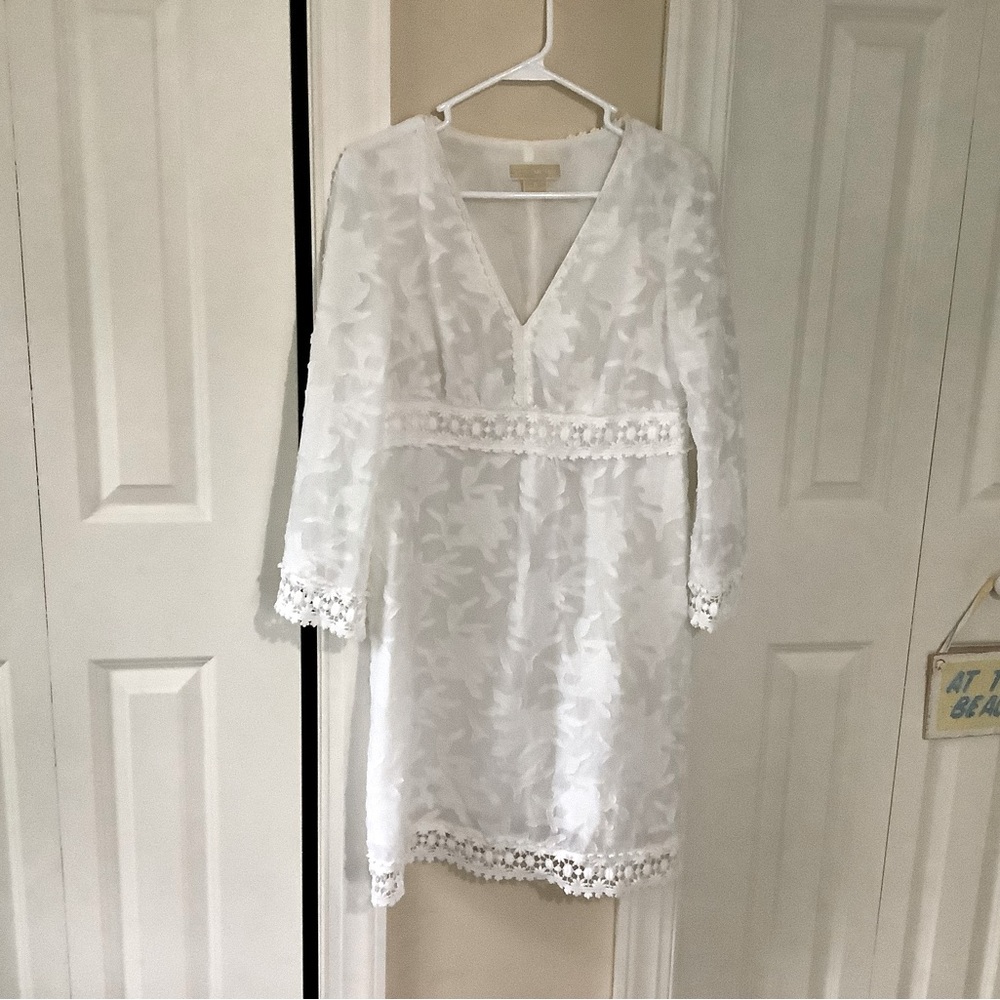 Michael Kors White lace dress with incredible detail